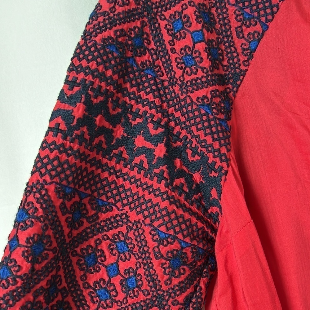 Plenty By Tracy Reese Embroidered Boho Top - Picture 5 of 9